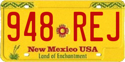 NM license plate 948REJ