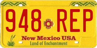 NM license plate 948REP