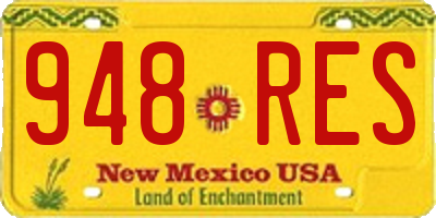 NM license plate 948RES