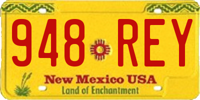 NM license plate 948REY