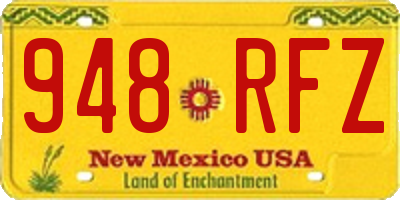 NM license plate 948RFZ