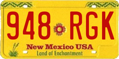 NM license plate 948RGK