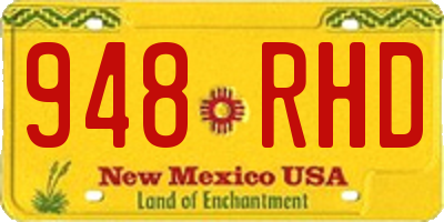 NM license plate 948RHD