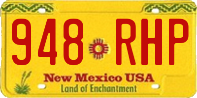NM license plate 948RHP