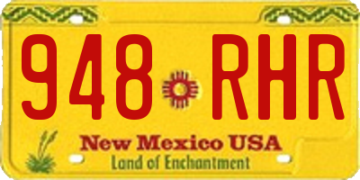 NM license plate 948RHR
