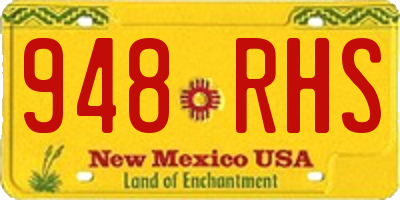 NM license plate 948RHS