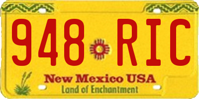 NM license plate 948RIC
