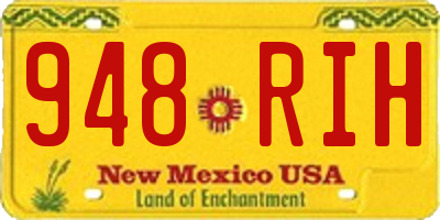 NM license plate 948RIH