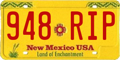 NM license plate 948RIP