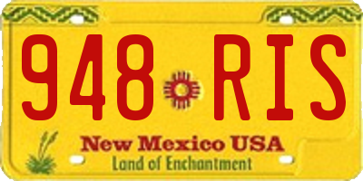NM license plate 948RIS