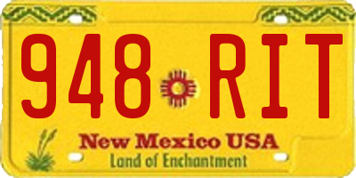NM license plate 948RIT