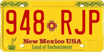 NM license plate 948RJP