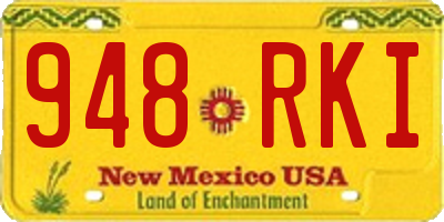 NM license plate 948RKI