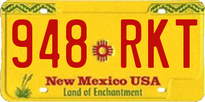 NM license plate 948RKT