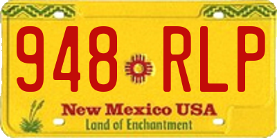 NM license plate 948RLP