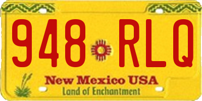 NM license plate 948RLQ
