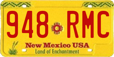NM license plate 948RMC