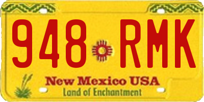 NM license plate 948RMK