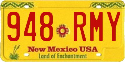 NM license plate 948RMY