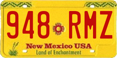 NM license plate 948RMZ
