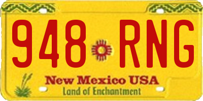 NM license plate 948RNG