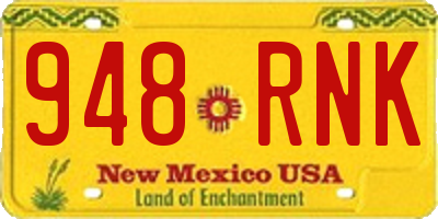 NM license plate 948RNK