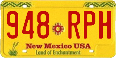 NM license plate 948RPH