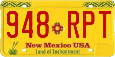 NM license plate 948RPT