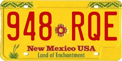NM license plate 948RQE