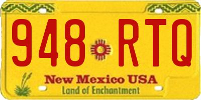 NM license plate 948RTQ