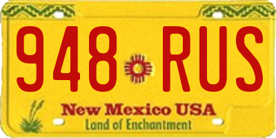 NM license plate 948RUS