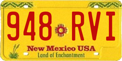 NM license plate 948RVI