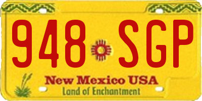 NM license plate 948SGP