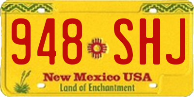 NM license plate 948SHJ