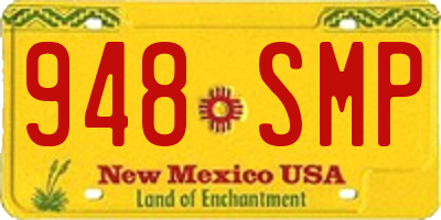NM license plate 948SMP