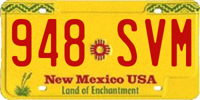 NM license plate 948SVM