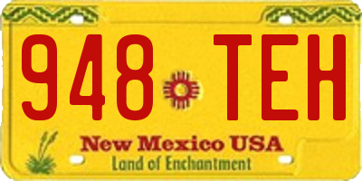 NM license plate 948TEH