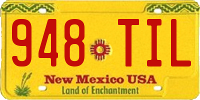 NM license plate 948TIL
