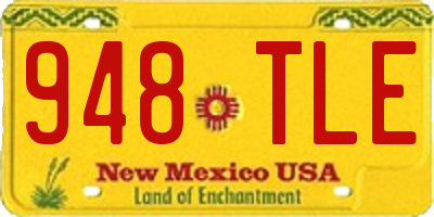 NM license plate 948TLE