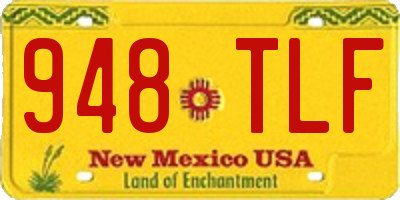 NM license plate 948TLF