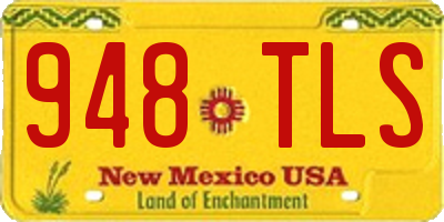 NM license plate 948TLS
