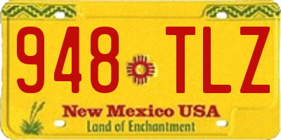 NM license plate 948TLZ