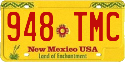 NM license plate 948TMC