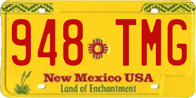 NM license plate 948TMG