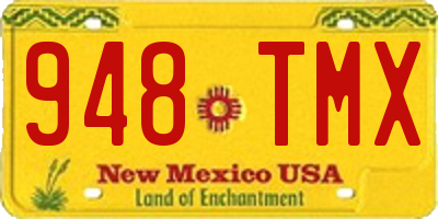 NM license plate 948TMX