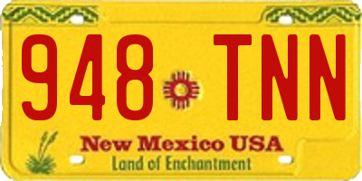 NM license plate 948TNN