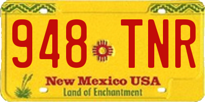 NM license plate 948TNR