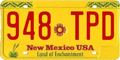 NM license plate 948TPD