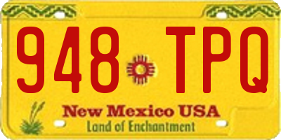 NM license plate 948TPQ