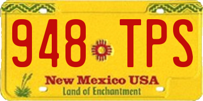 NM license plate 948TPS
